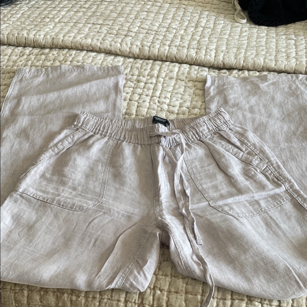 Jones New York Linen pants  - Light Gray